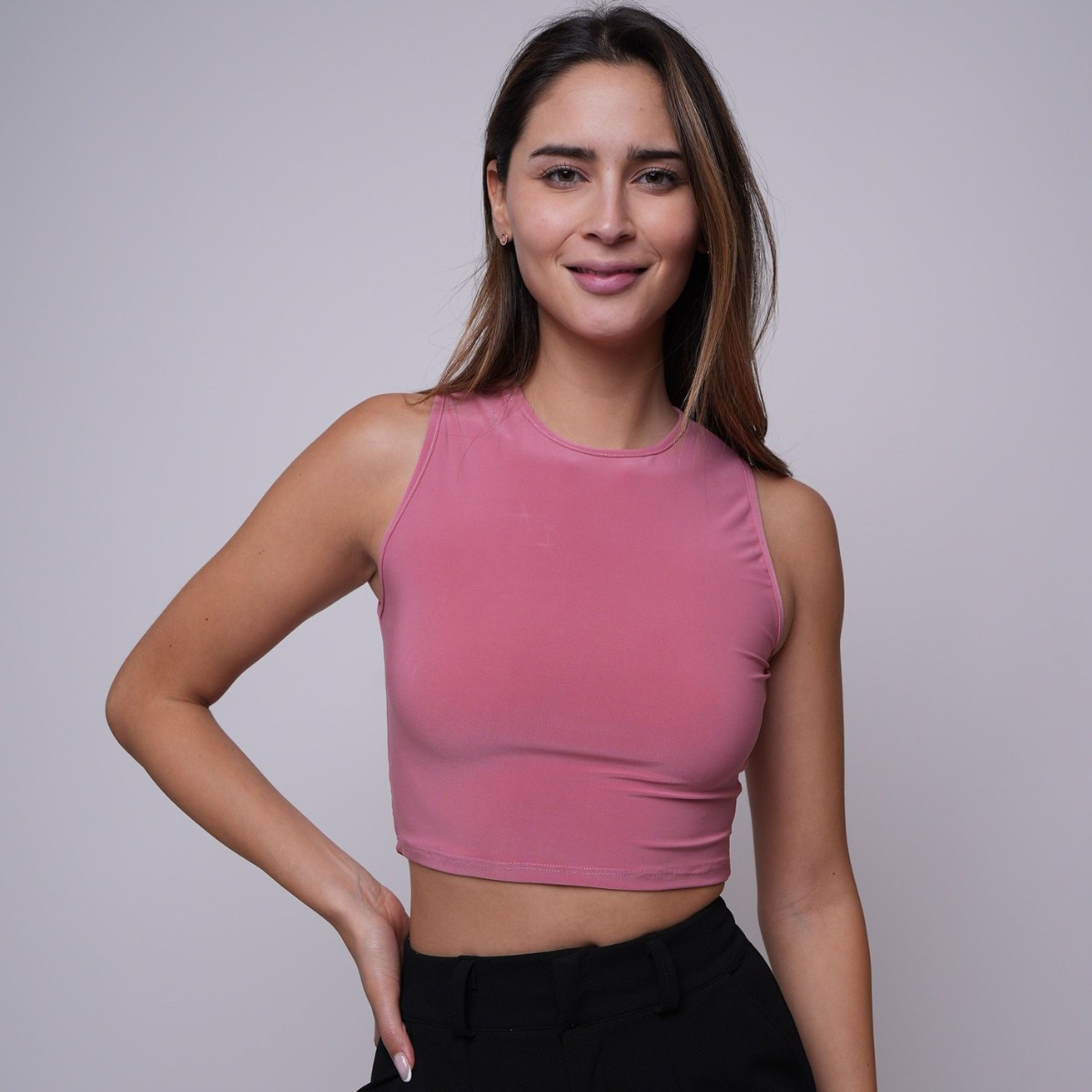 Crop Top Palo Rosa