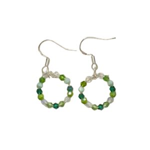 Aros con Cristales Gancho Plata 925