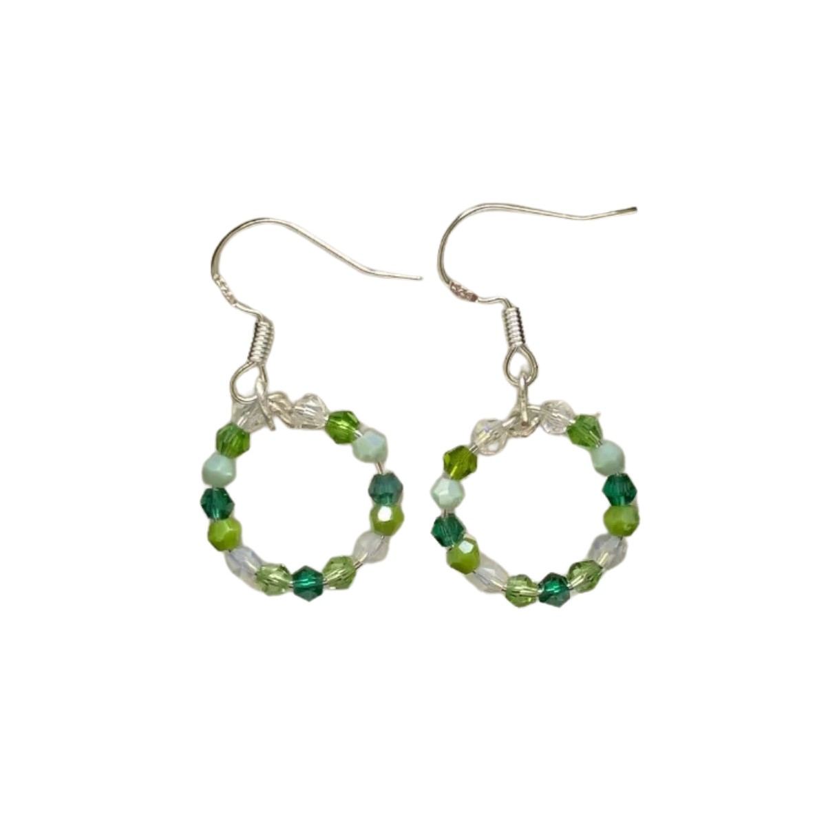 Aros con Cristales Gancho Plata 925