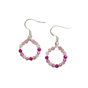 Aros con Cristales Gancho Plata 925