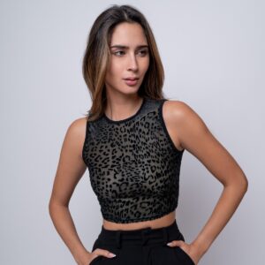 Crop Top Print Verde