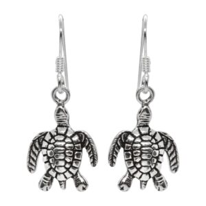 Aros de Plata 925 Tortuga Marina