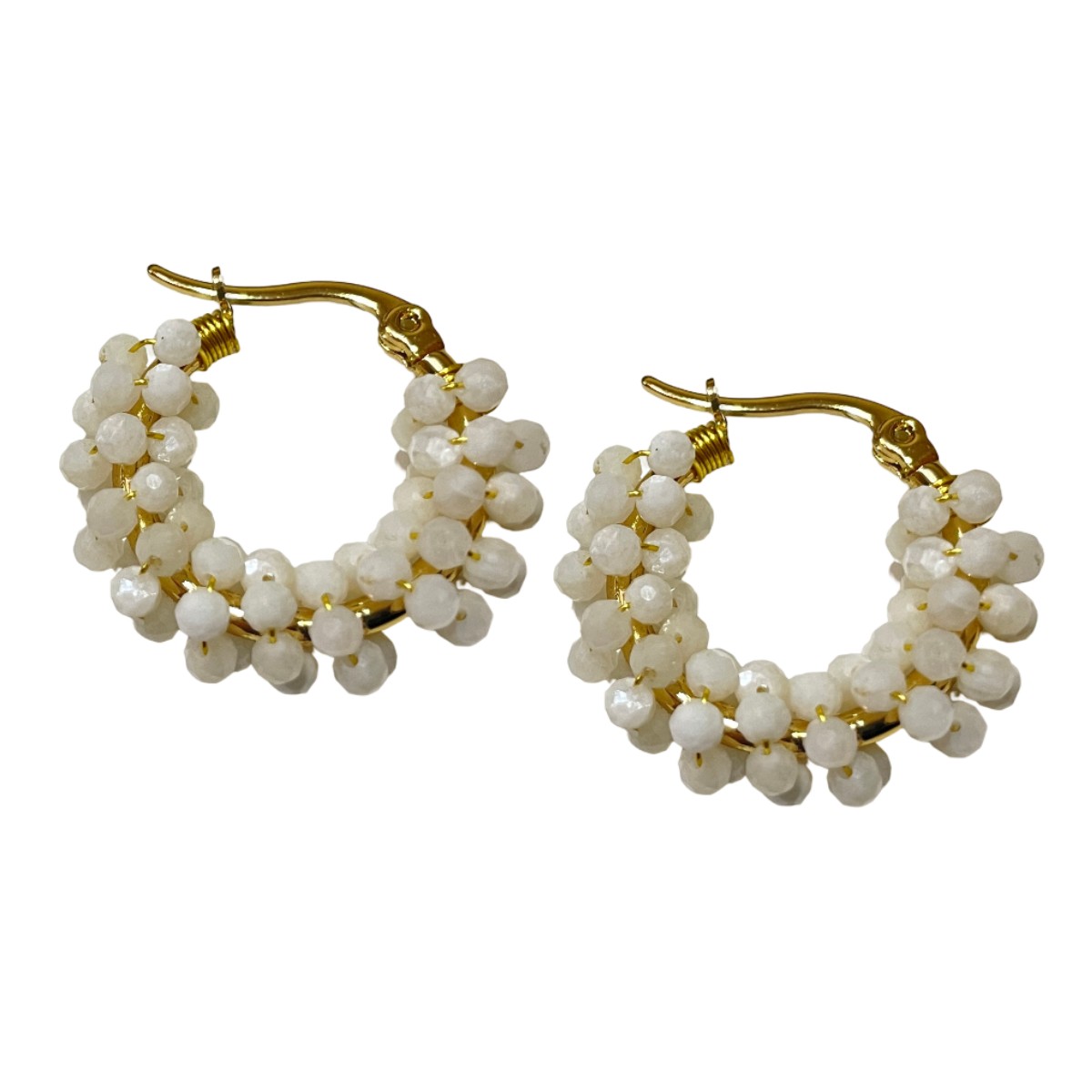 Aro en Alambrismo con Piedra luna