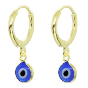 Aros Enchapados en Oro Ojo Turco