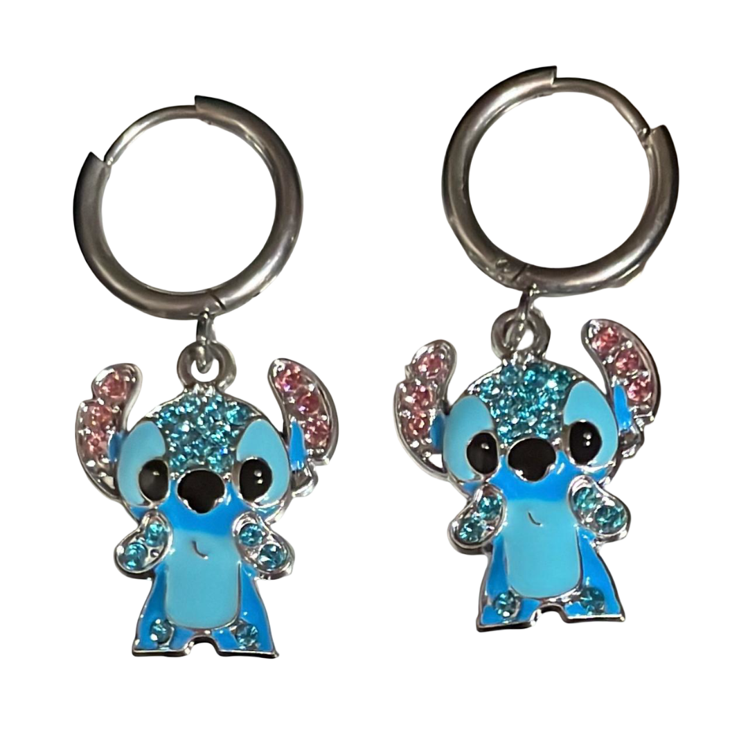 Aros con diseño de Stitch